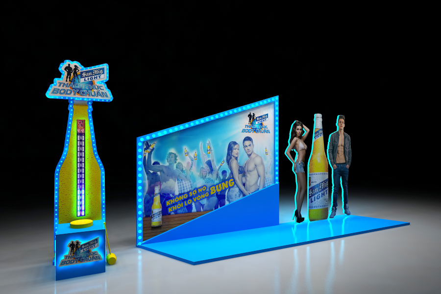 THI CÔNG BOOTH ACTIVATION - SAN MIG LIGHT