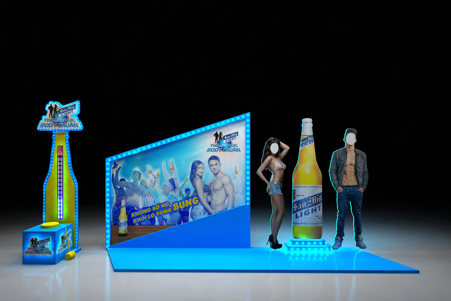 THI CÔNG BOOTH ACTIVATION - SAN MIG LIGHT