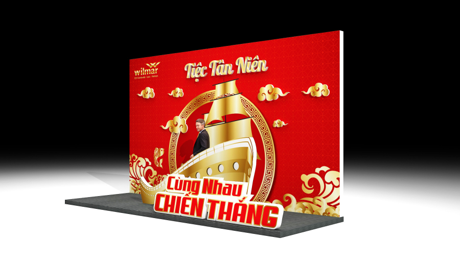 THIẾT KẾ THI CÔNG SỰ KIỆN TIỆC TẤT NIÊN - WILMAR